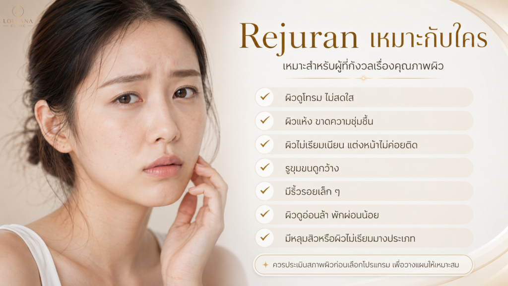 Rejuran สำหรับดูแลริ้วรอยเล็กและรูขุมขน
