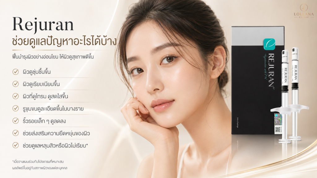 โปรแกรมดูแลผิวหน้าให้ดูชุ่มชื้นและเรียบเนียน